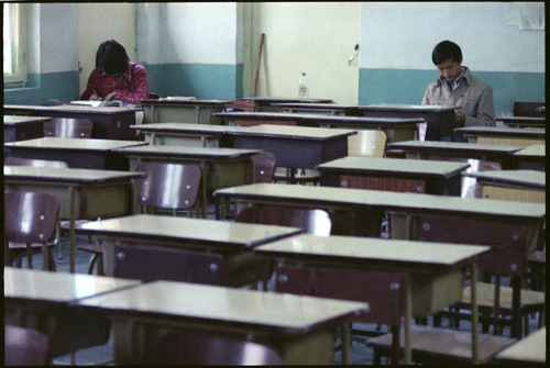 1985年4月，北京171中学教室。