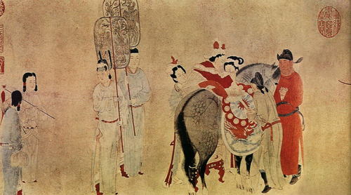 杨贵妃上马图